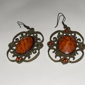 Rust Victorian Earrings